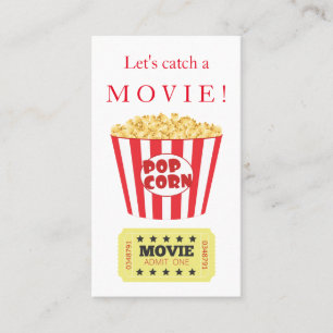 Catch a Movie Playdate Calling Card