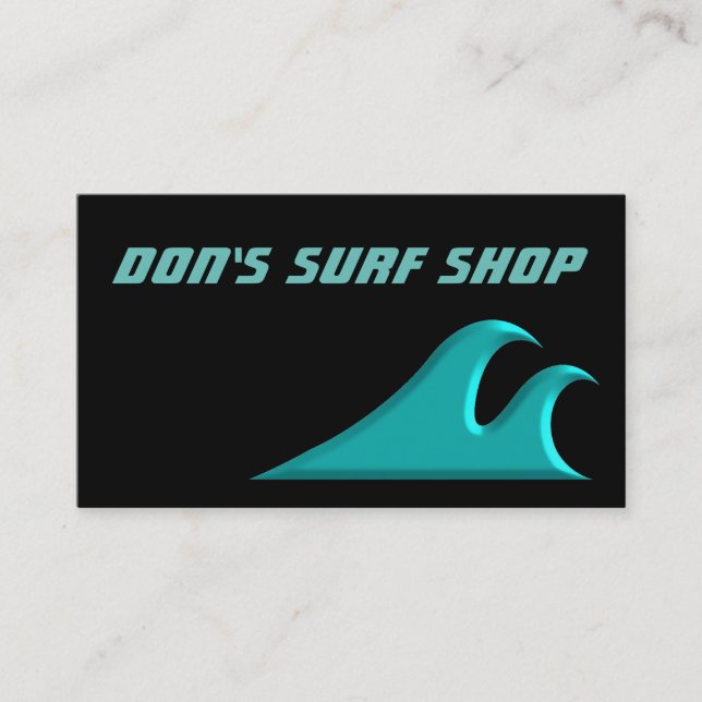 Catch a Wave Cool Surf Business Card (Front)