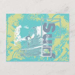 Catch a Wave Surfing Tshirts and Gifts Postcard
