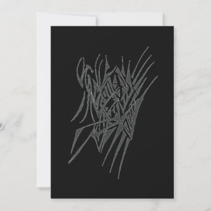 Catch Abstract Tribal Tattoo Art Thank You Card