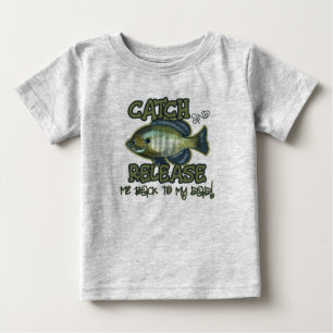 Catch and Release Back to Dad Kids Cute Custom Baby T-Shirt
