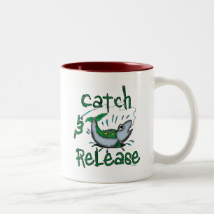 Catch and Release Fishing Shirts Two-Tone Coffee Mug