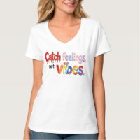 "Catch feelings, not vibes." Dripping Red Paint,