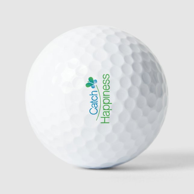 Catch Happiness in your moments! Golf Balls (Front)