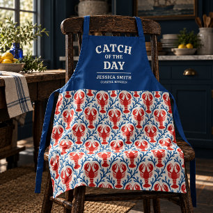 Catch of the Day Coastal Lobster Personalised  Apron