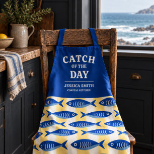 Catch of the Day Coastal Sardines Personalised  Apron