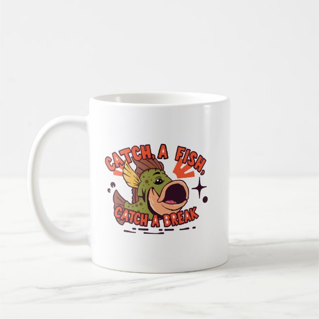 Catch, Relax, Repeat! Coffee Mug (Left)
