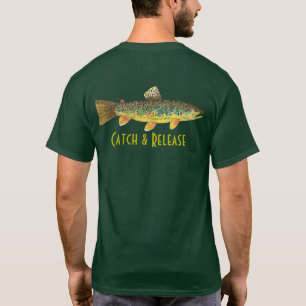Catch & Release Brown Trout Fly Fishing Angling T-Shirt