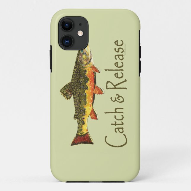 Catch & Release Trout Fishing Case-Mate iPhone Case (Back)