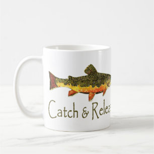 Catch & Release Trout Fishing Coffee Mug
