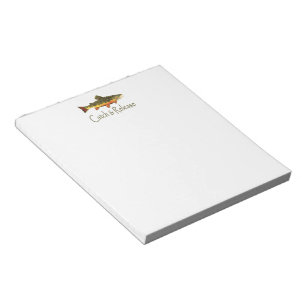 Catch & Release Trout Fishing Notepad