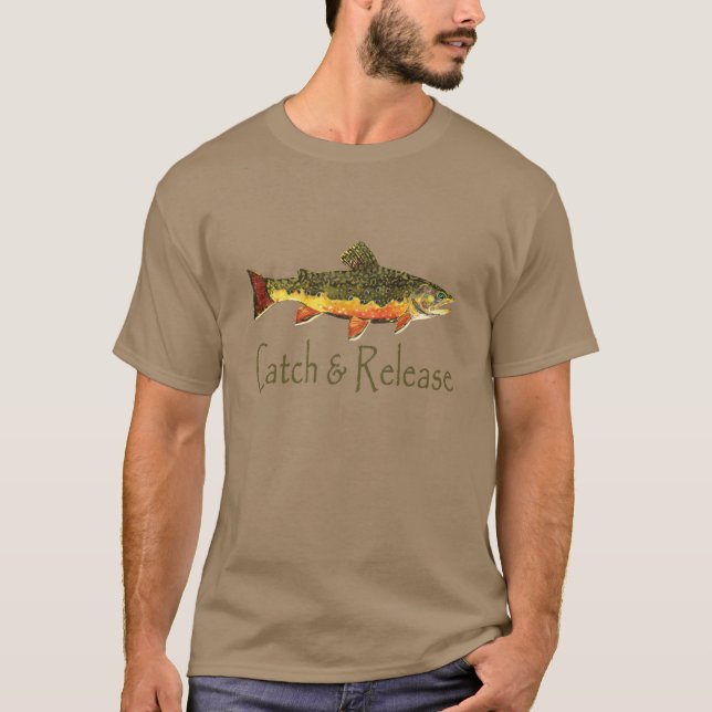 Catch & Release Trout Fishing T-Shirt (Front)