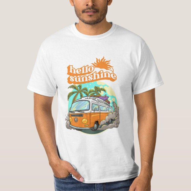 Catch some rays and turn heads in these rad beach  T-Shirt (Front)