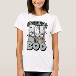 Catch the Boo Claw Machine Halloween T-Shirt