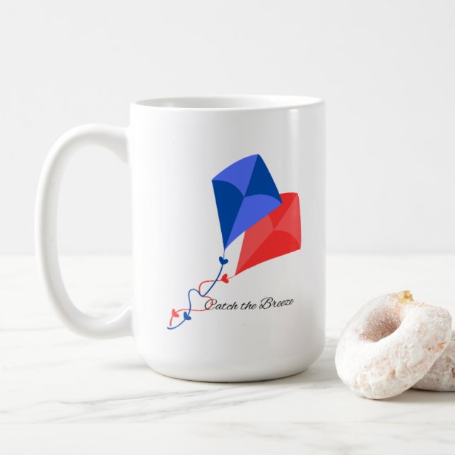 Catch the Breeze Chase the Dream Coffee Mug (With Donut)