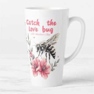 Catch the Love Bug Valentine's Day  Latte Mug