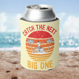 Catch the Next Big One Surfing Adventure Wave Can Cooler