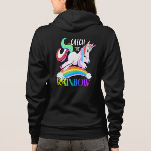 Catch the Rainbow Unicorn Design Hoodie