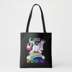 Catch The Rainbow - Unicorn Designs Tote Bag