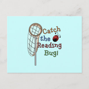 Catch the Reading Bug Tshirts and Gifts Postcard