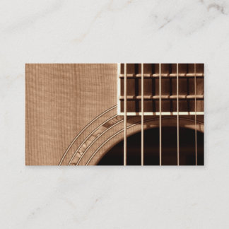 Catch the Rhythm - Sepia CloseUp 1 Business Card
