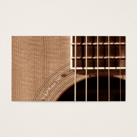 Catch the Rhythm - Sepia CloseUp 1 Business Card