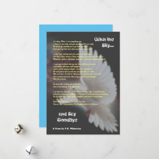 Catch the Sky and Say Goodbye Sympathy Card