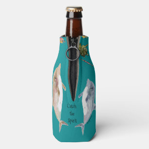 Catch the Spirit Dolphins Fish Ocean Bottle Cooler