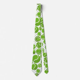 Catch the Tennis Balls Pattern Tie