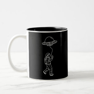 Catch the Ufo Two-Tone Coffee Mug