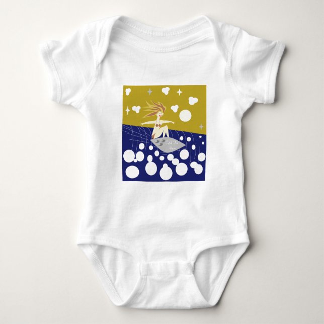 Catch The Wave Baby Bodysuit (Front)