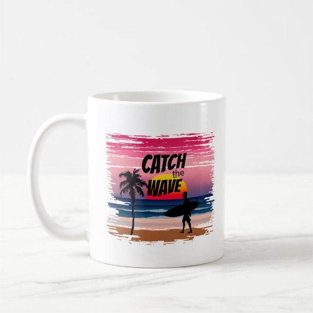 Catch the Wave Coffee Mug (Left)