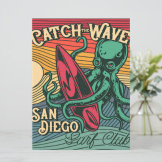 Catch the Wave Octopus | Vintage Design 