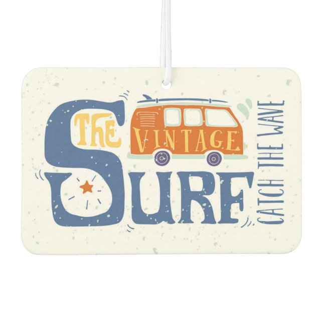 Catch The Wave Poster Car Air Freshener (Front)