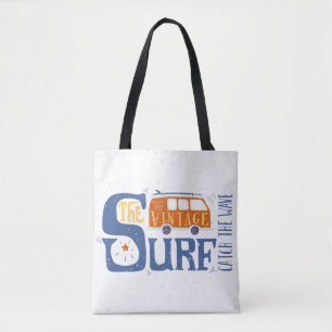 Catch The Wave Poster Tote Bag