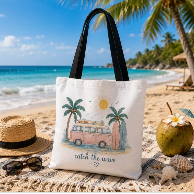 Catch the Wave Summer Beach Tote Bag (Creator Uploaded)