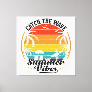 Catch the Wave Summer Vibes Canvas Print