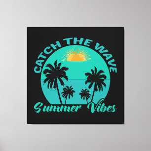 Catch the Wave Summer Vibes Canvas Print