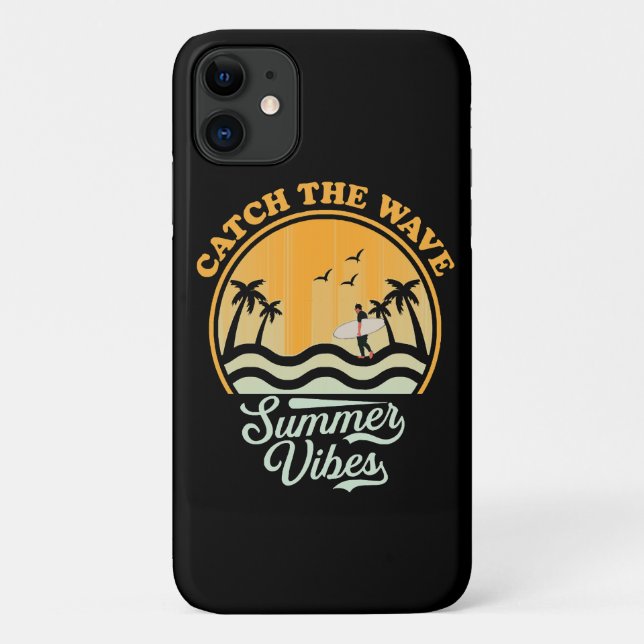 Catch the Wave Summer Vibes Case-Mate iPhone Case (Back)
