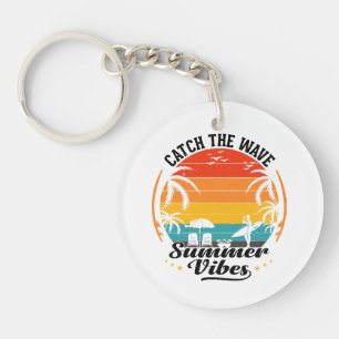 Catch the Wave Summer Vibes Key Ring