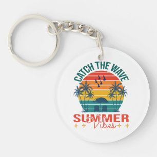 Catch the Wave Summer Vibes Key Ring
