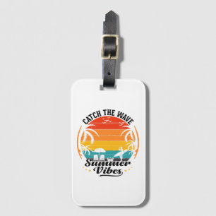 Catch the Wave Summer Vibes Luggage Tag