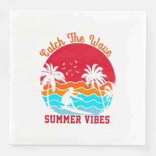 Catch the Wave Summer Vibes Napkin