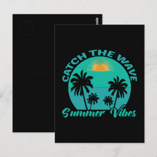 Catch the Wave Summer Vibes Postcard