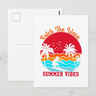 Catch the Wave Summer Vibes Postcard