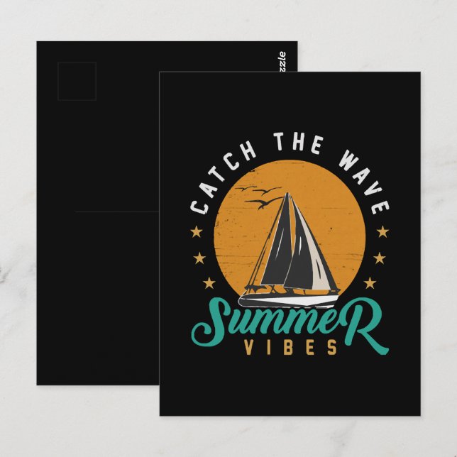 Catch the Wave Summer Vibes Postcard (Front/Back)