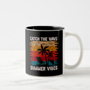 Catch The Wave Summer Vibes  Two-Tone Coffee Mug