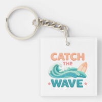 Catch the Wave Surfing Ocean Wave and Surfboard