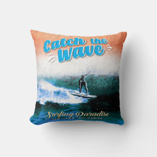 Catch the Wave - Surfing Paradise  Cushion