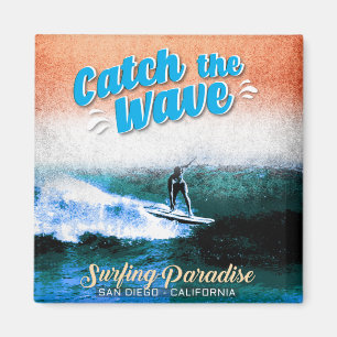 Catch the Wave - Surfing Paradise Magnet